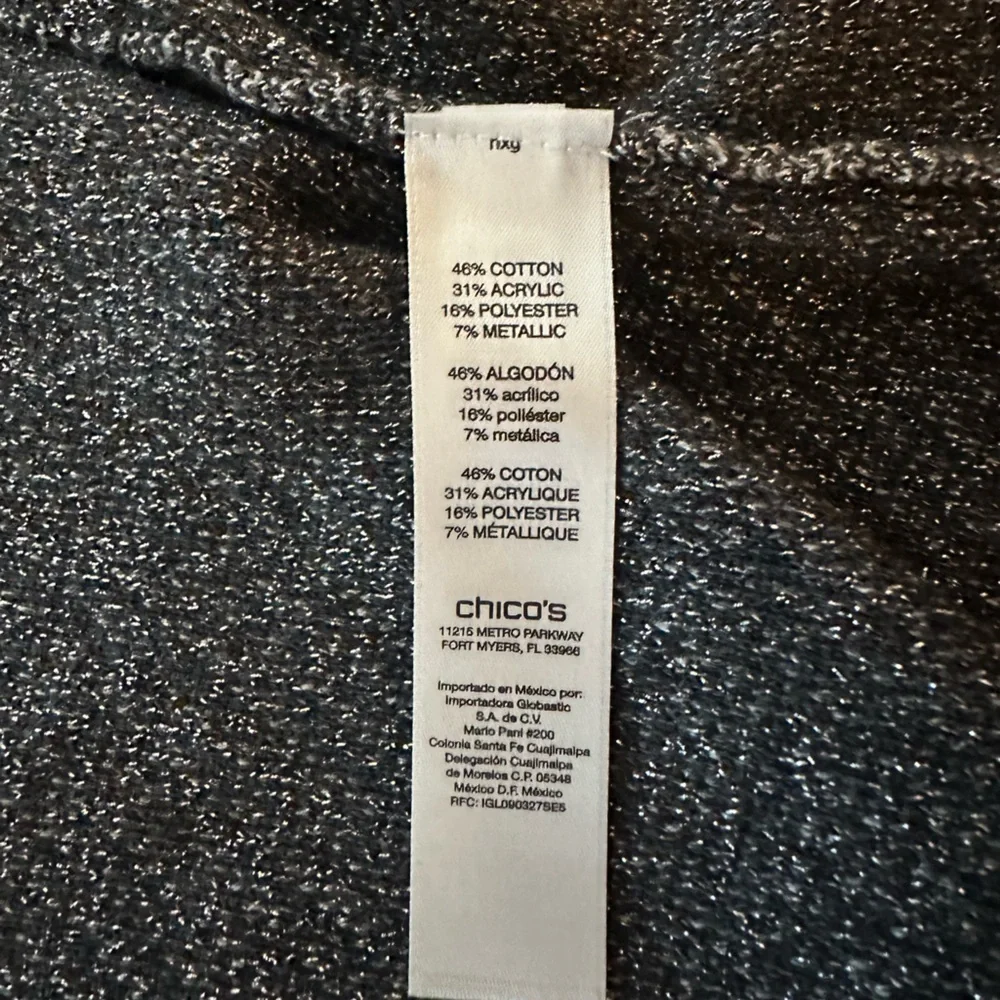 Chico’s Open Front Metallic Cardigan Sweater – Chico’s 1